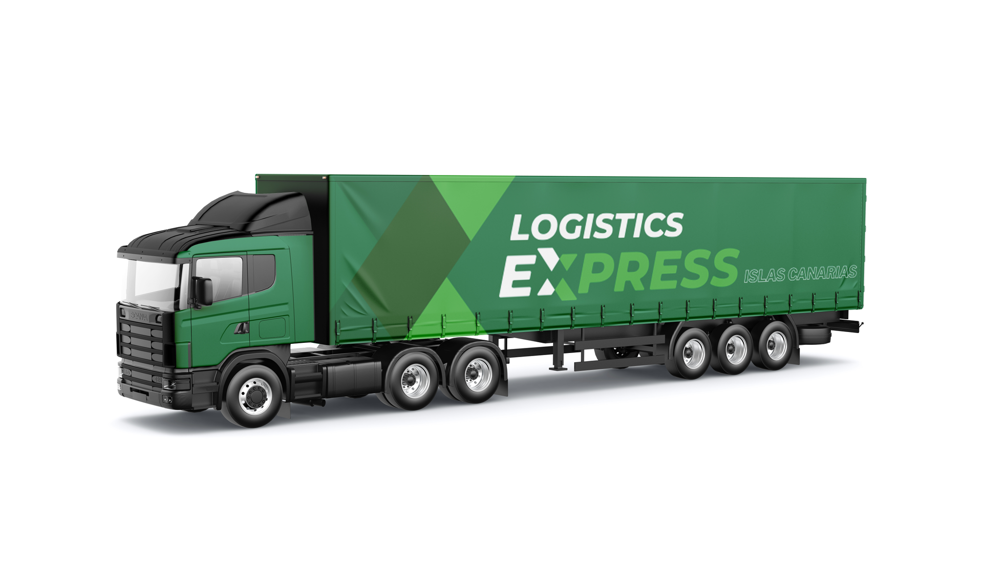 Camión Logistics Express para envíos a Canarias